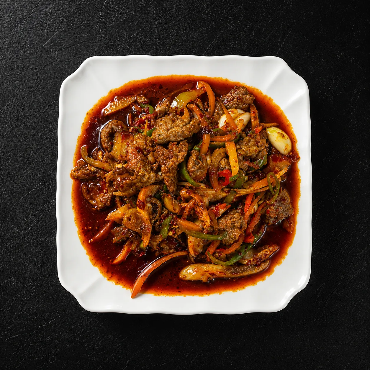 Жареные вешенки с мясом